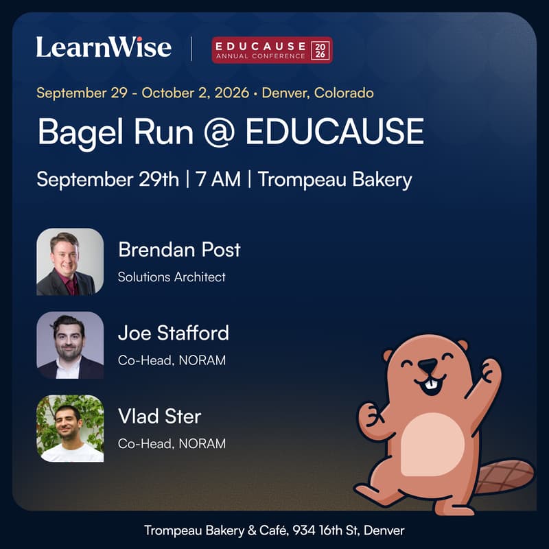 Cover Image for LearnWise AI Run + Coffee & Bagels — EDUCAUSE 2026