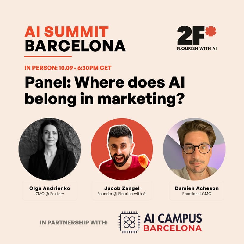 Cover Image for In person panel discussion: Where does AI belong in marketing?