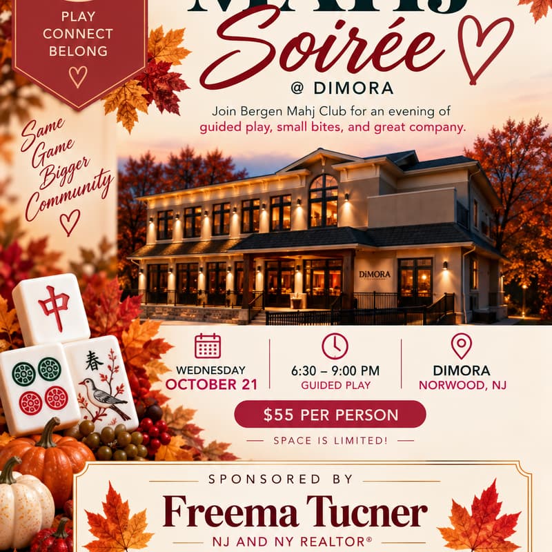 Cover Image for Fall Mahj Soirée at Dimora !