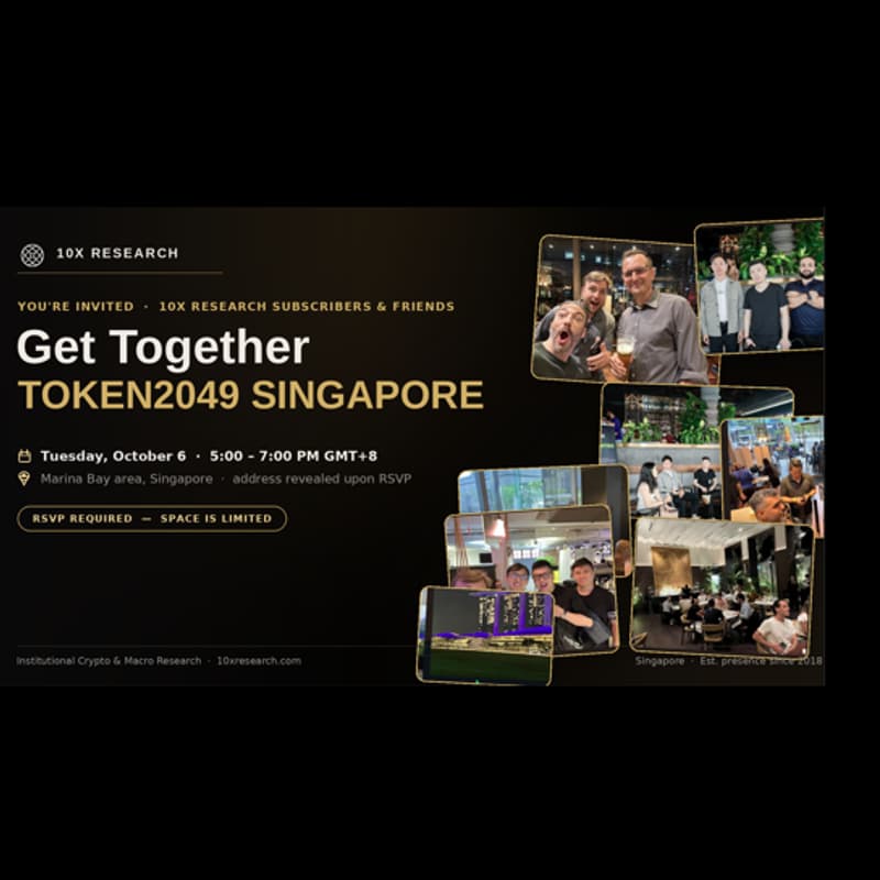 Cover Image for 10x Research 'Get Together' Token2049 Singapore