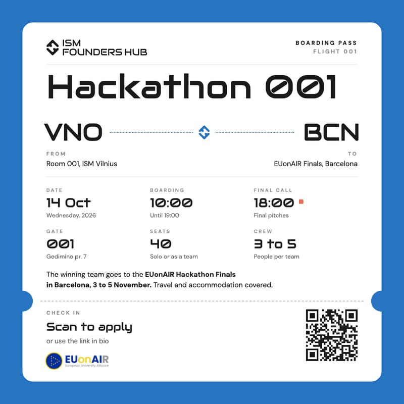 Cover Image for ISM Founders Hub - Hackathon 001