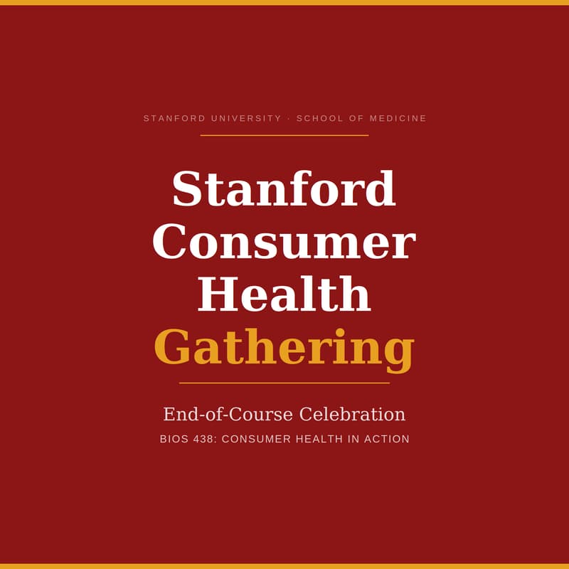Cover Image for Stanford Consumer Health Gathering