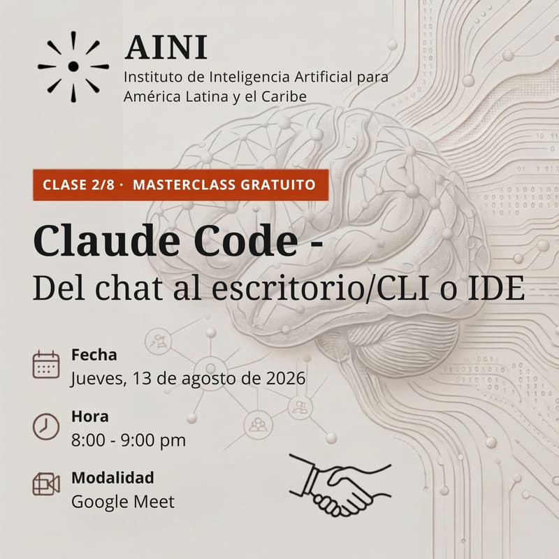 Cover Image for AINI Academy - Clase 2/8: Claude Code / CLI o IDE - Del chat a tu computadora