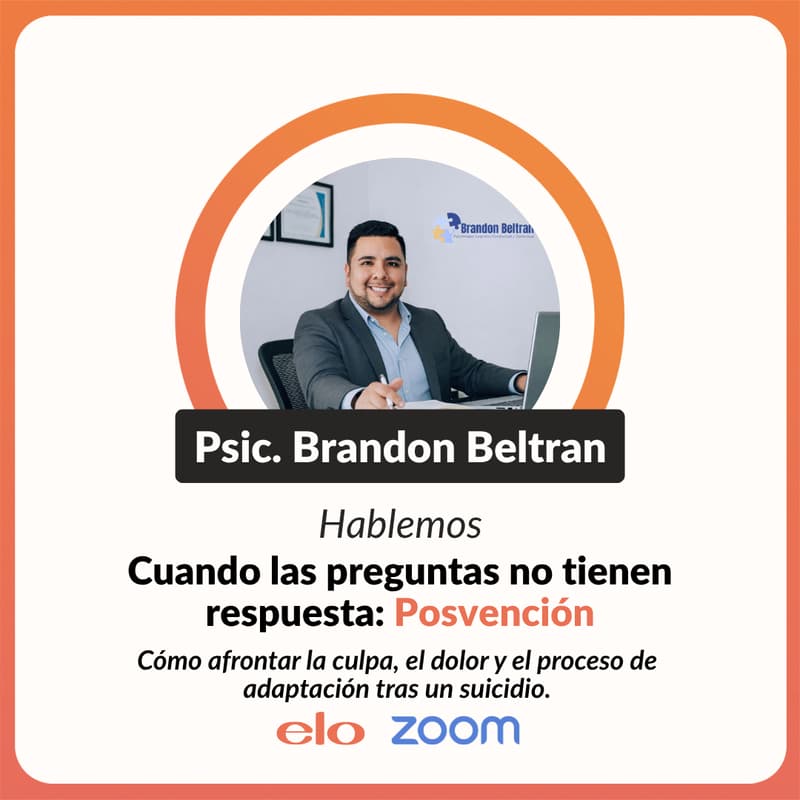 Cover Image for Hablemos: Cuando las Preguntas no Tienen Respuesta; Posvención: cómo afrontar la culpa, el dolor y el proceso de adaptación tras un suicidio
