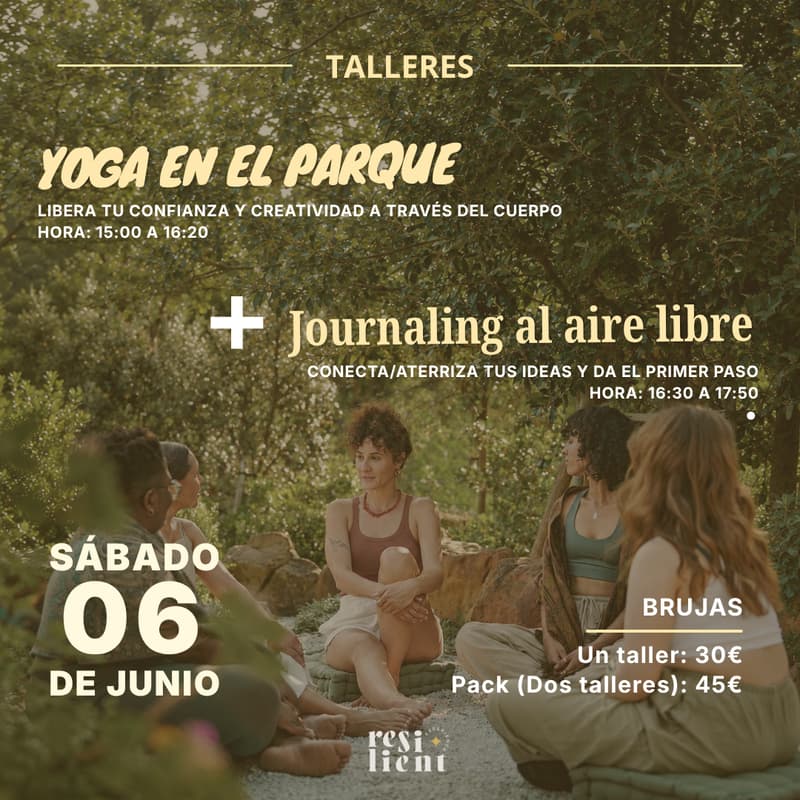 Cover Image for Taller Experience: Yoga en el Parque + Journaling al aire libre.
