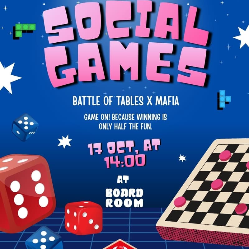 Cover Image for Social Games Afternoon: Battle of the Tables × Mafia