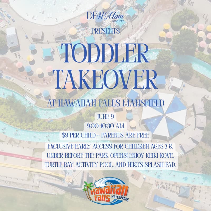 Cover Image for Toddler Takeover at Hawaiian Falls Mansfield