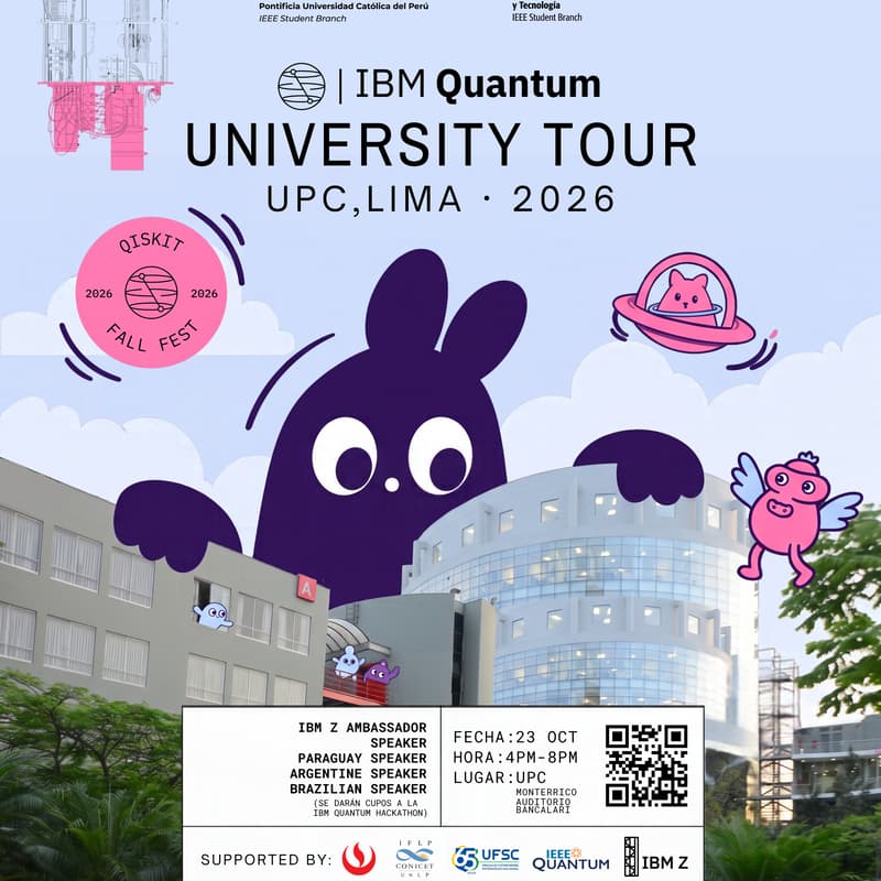Cover Image for IBM QUANTUM | Qiskit Fall Fest 2026 - UPC UNIVERSITY TOUR