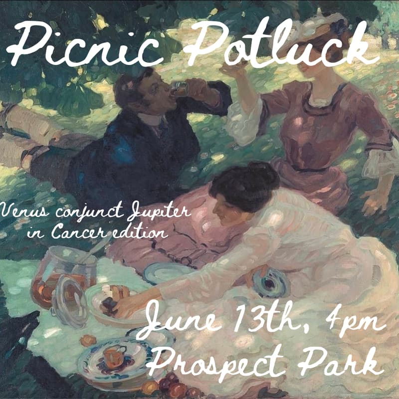 Cover Image for Picnic Potluck - Venus Conjnct Jupiter In Cancer Edition!
