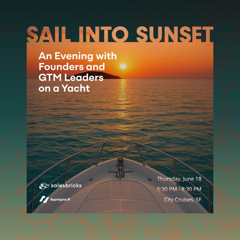 Cover Image for Sail into Sunset: An Evening with Founders and GTM Leaders on a Yacht