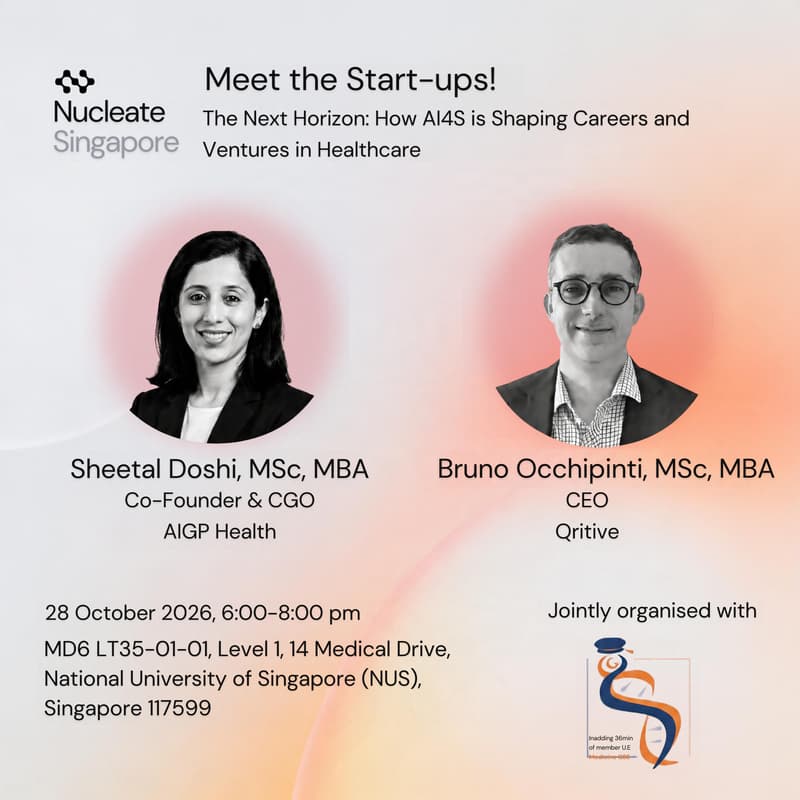 Cover Image for Meet the Start-ups! The Next Horizon: How AI4S is Shaping Careers and Ventures in Healthcare