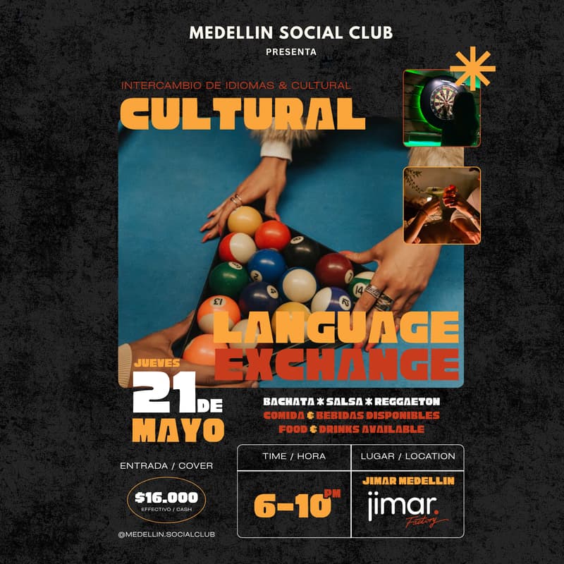 Cover Image for LANGUAGE EXCHANGE - MEDELLIN