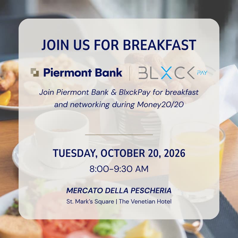 Cover Image for Piermont Bank x BlxckPay Breakfast