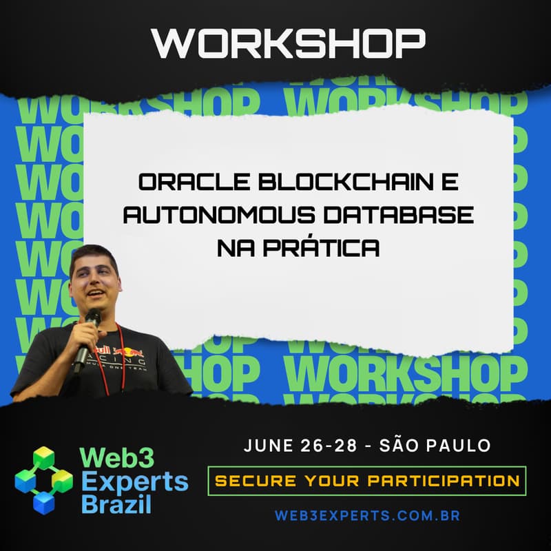 Imagem de capa de Workshop: Oracle Blockchain e Autonomous Database na Prática