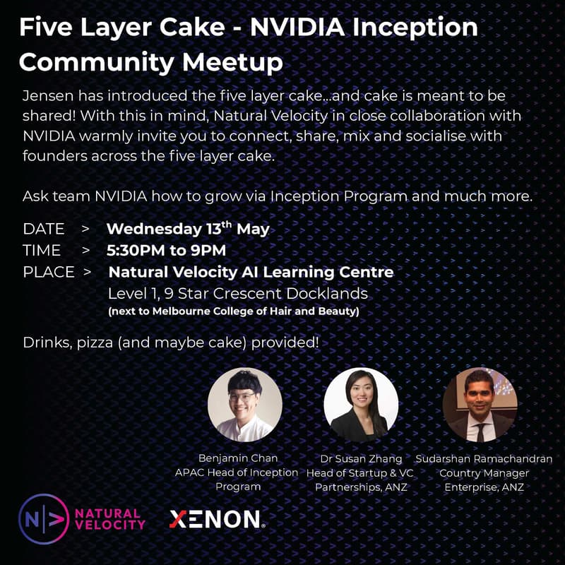 Cover Image for Five Layer Cake - NVIDIA Inception Program Community Meetup