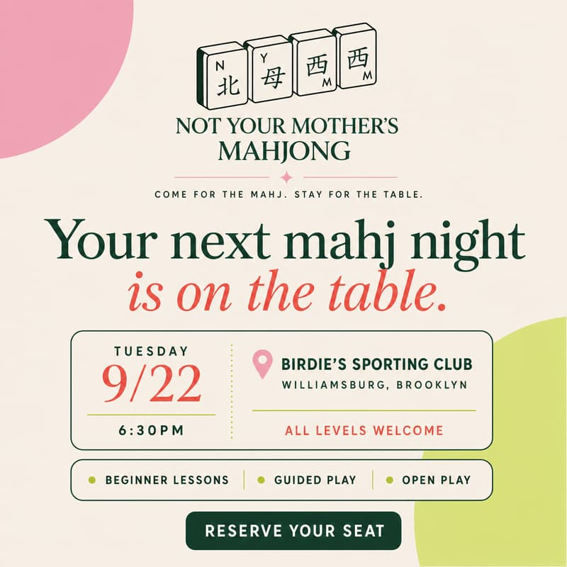 Cover Image for Not Your Mother’s Mahjong 9/22