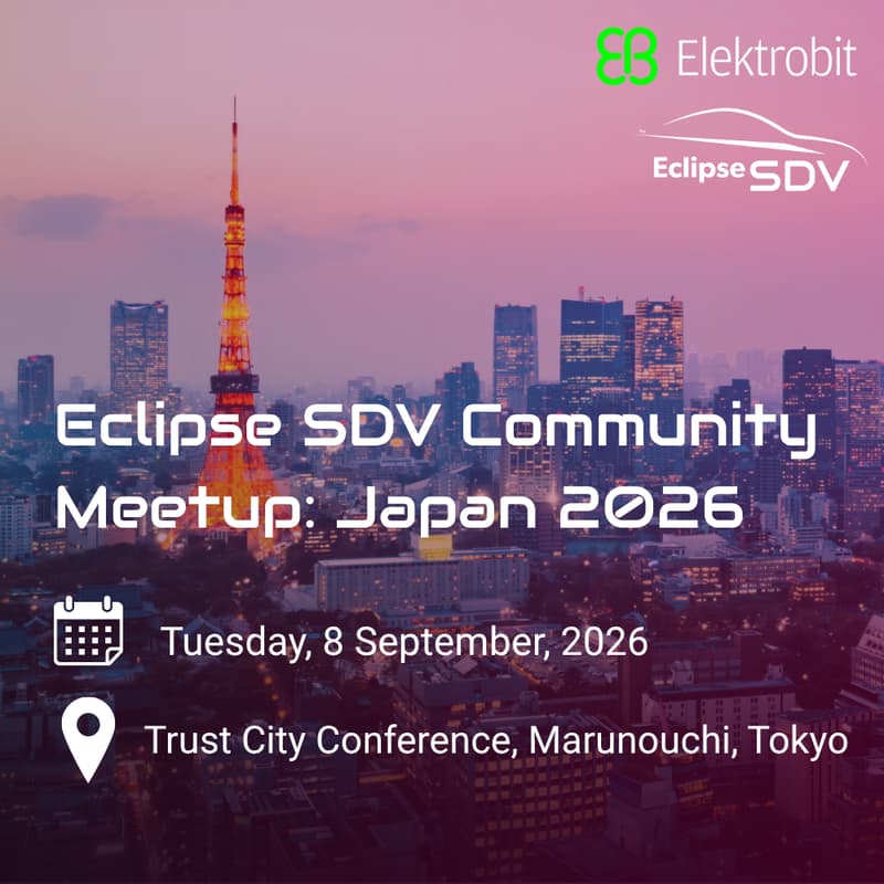 Cover Image for Eclipse SDV Community Meetup hosted by Elektrobit - Japan 2026