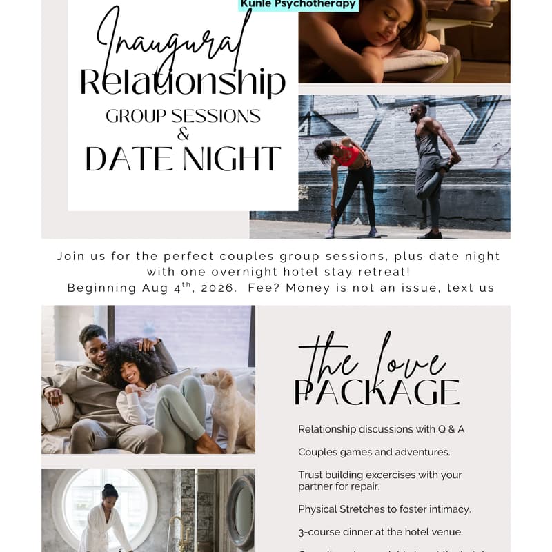 Cover Image for Relationship Group Sessions & Date Night