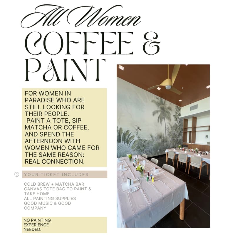 Cover Image for All Women, Coffee & Paint September