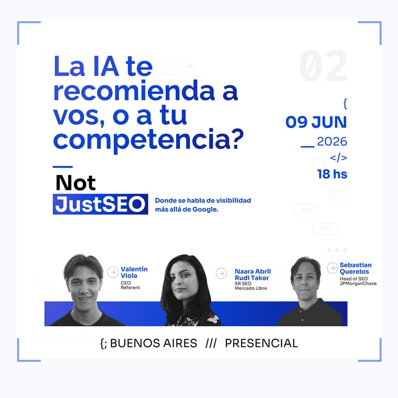 Cover Image for NotJust SEO #2: La IA te recomienda a vos, o a tu competencia?
