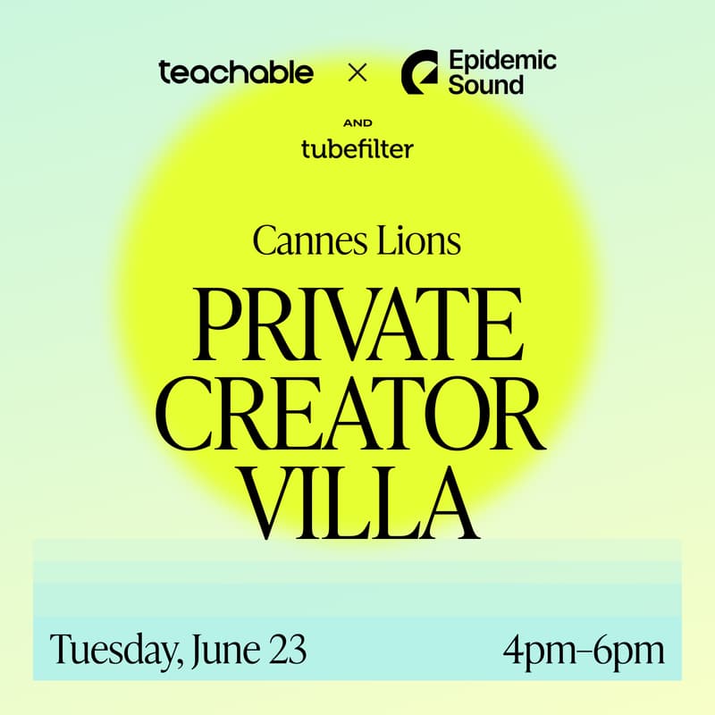 Cover Image for Creator Villa: Epidemic Sound x Teachable