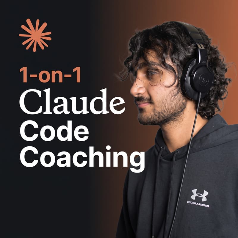 Cover Image for 1-on-1 Claude Code Coaching with Shishir — Build Your Idea, Live