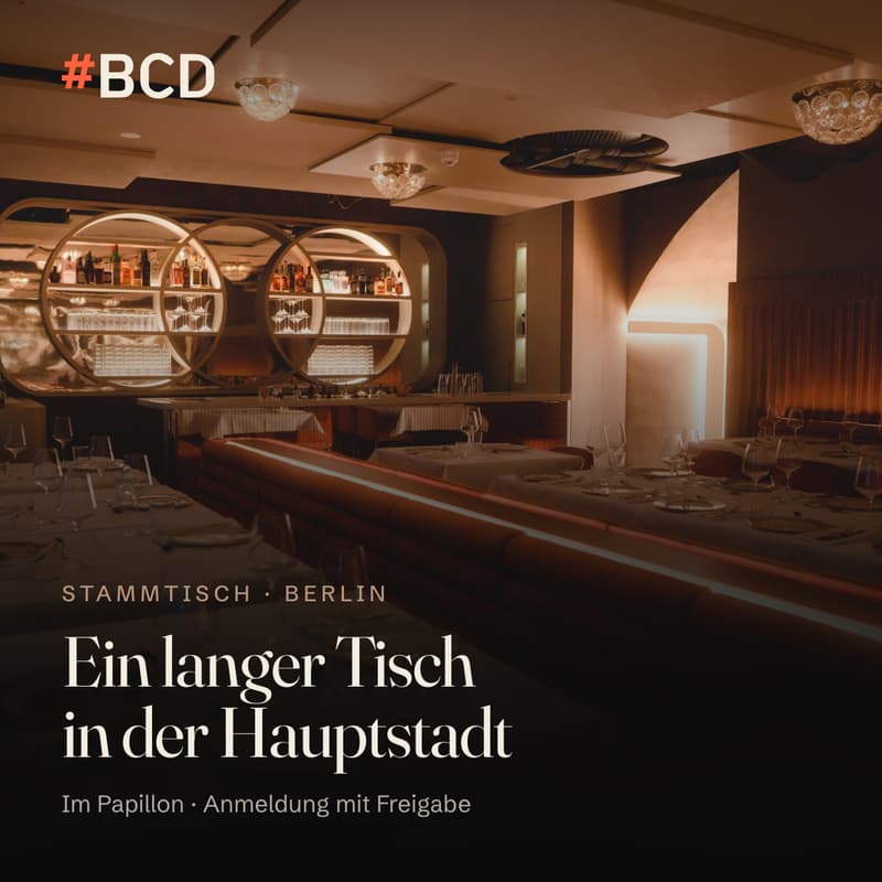 Cover Image for #BCD Stammtisch Berlin – das Netzwerk zu Tisch