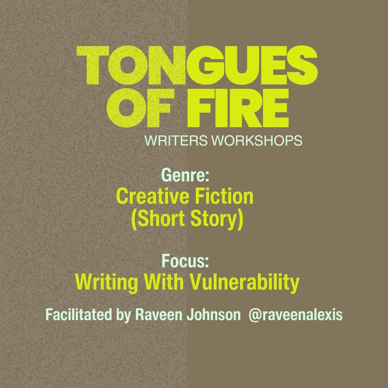 Cover Image for Tongues Of Fire Writers Workshop: Creative Fiction (Short Story)