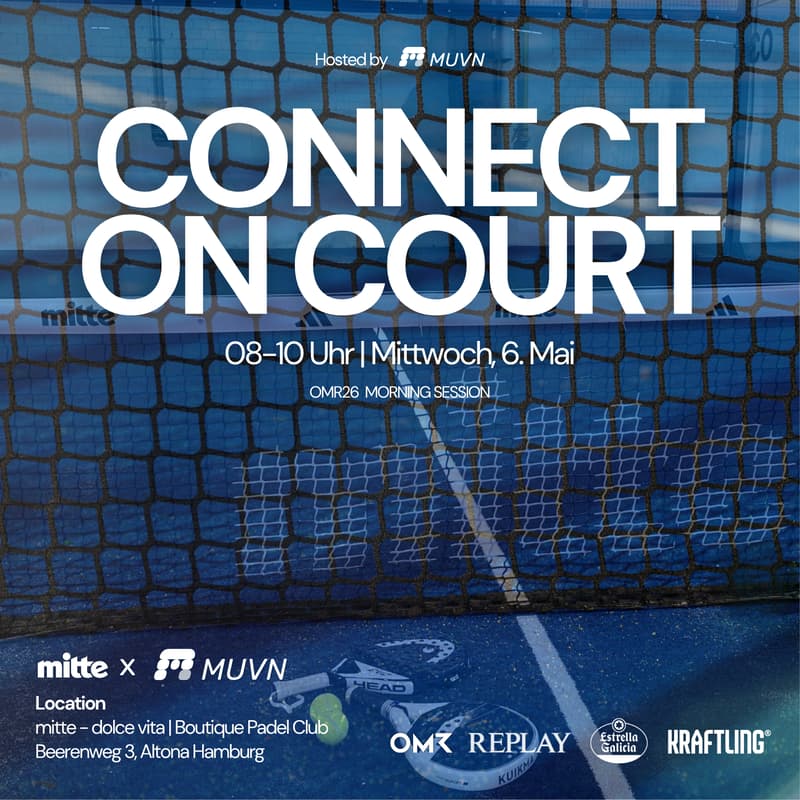 Cover Image for MUVN connect on court x mitte Padel