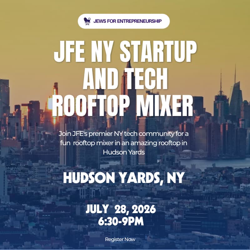 Cover Image for JFE NY Startup and Tech Rooftop Mixer