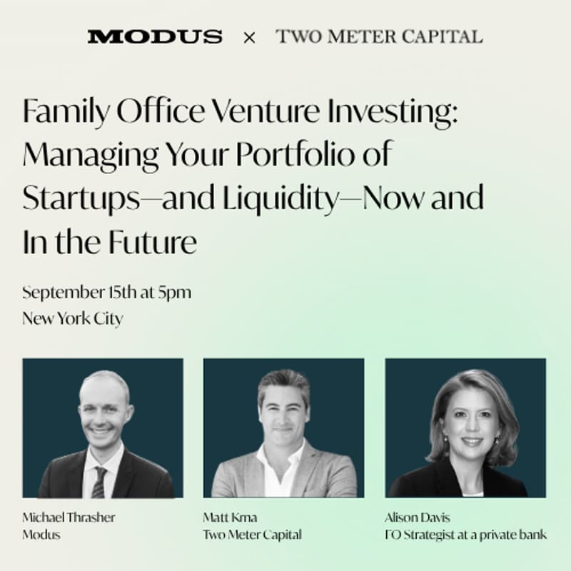 Cover Image for Family Office Venture Investing: Managing Your Portfolio of Startups—and Liquidity—Now and In the Future