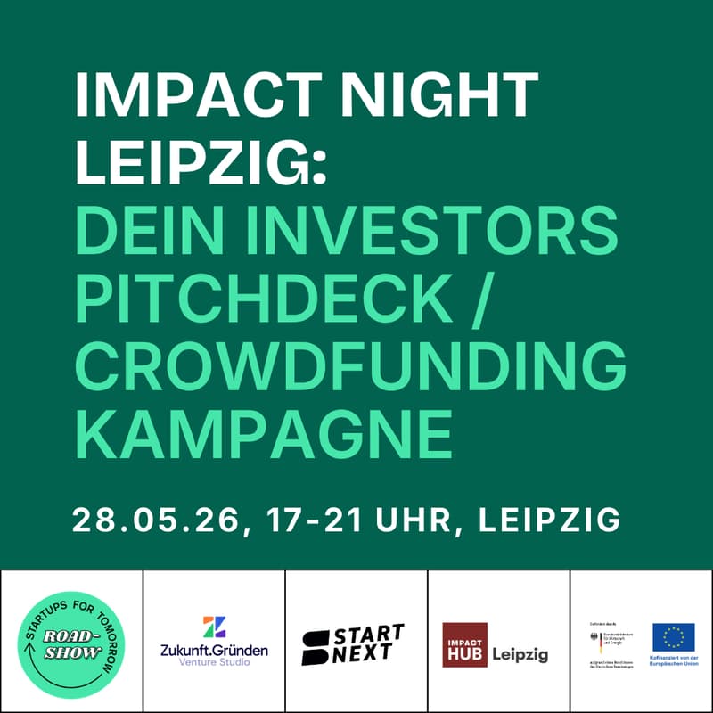 Cover Image for Impact Night Leipzig: Dein Investors Pitchdeck / Crowdfunding-Kampagne