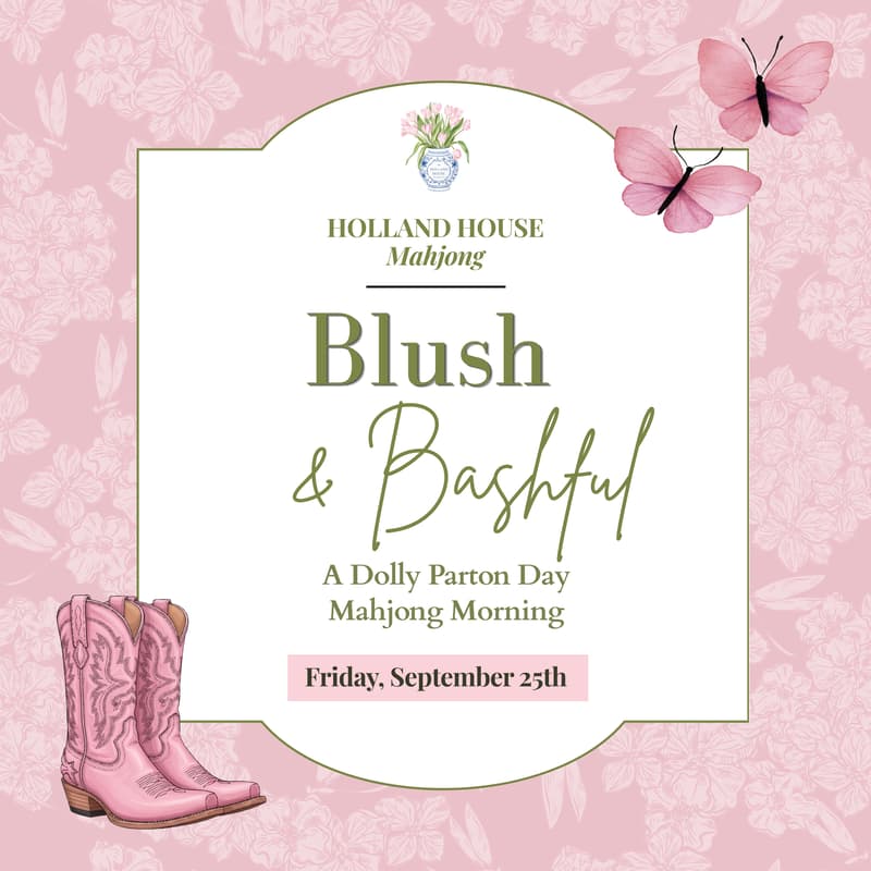 Cover Image for Blush & Bashful: A Dolly Parton Day Mahjong Morning | Holland House Mahjong