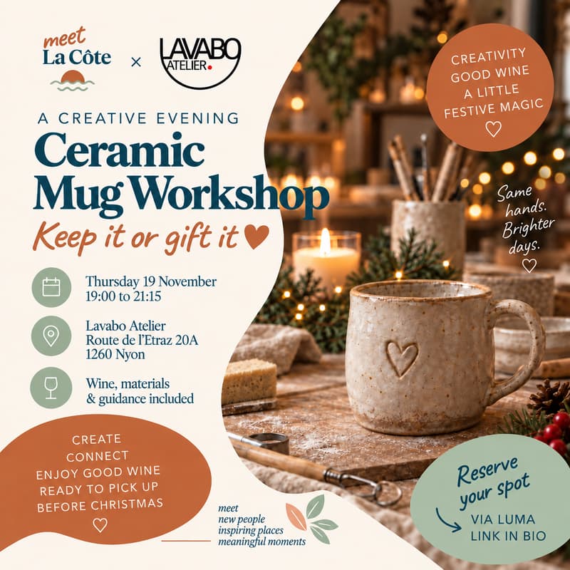 Cover Image for Ceramic Mug Workshop - Keep it or gift it 🤎