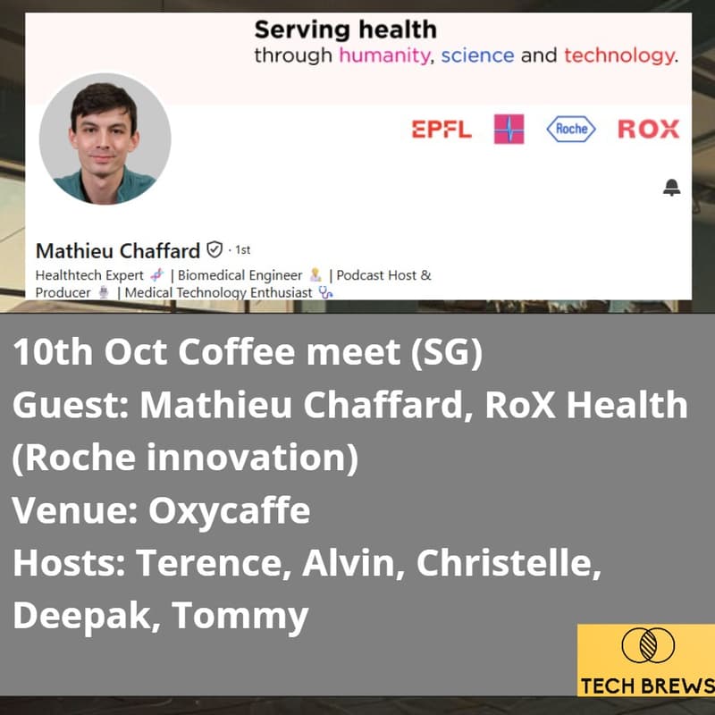 Cover Image for Sat Health & Bio Brews SG (Guest Speaker)