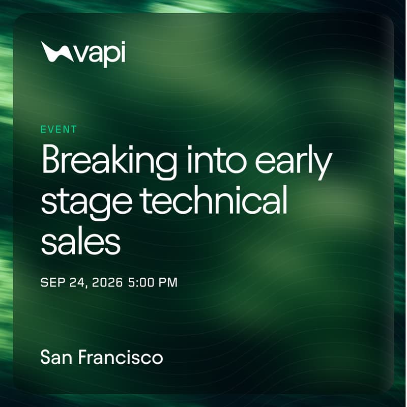 Cover Image for Breaking Into Early-Stage Technical Sales: Dinner