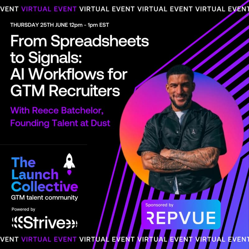 Cover Image for From Spreadsheets to Signals: AI Workflows for GTM Recruiters