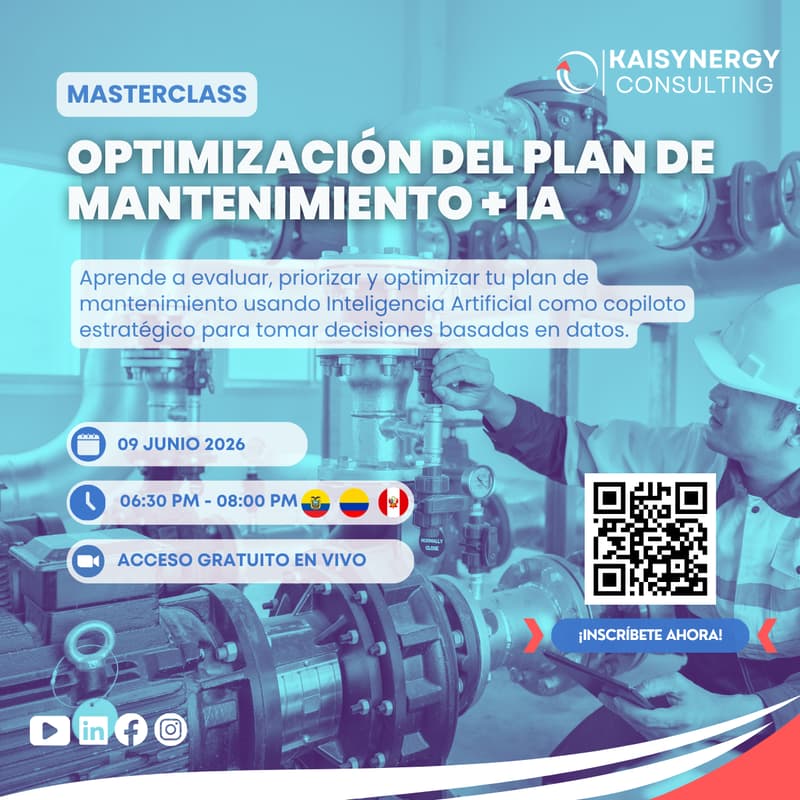 Cover Image for Masterclass: Optimización del Plan de Mantenimiento + IA