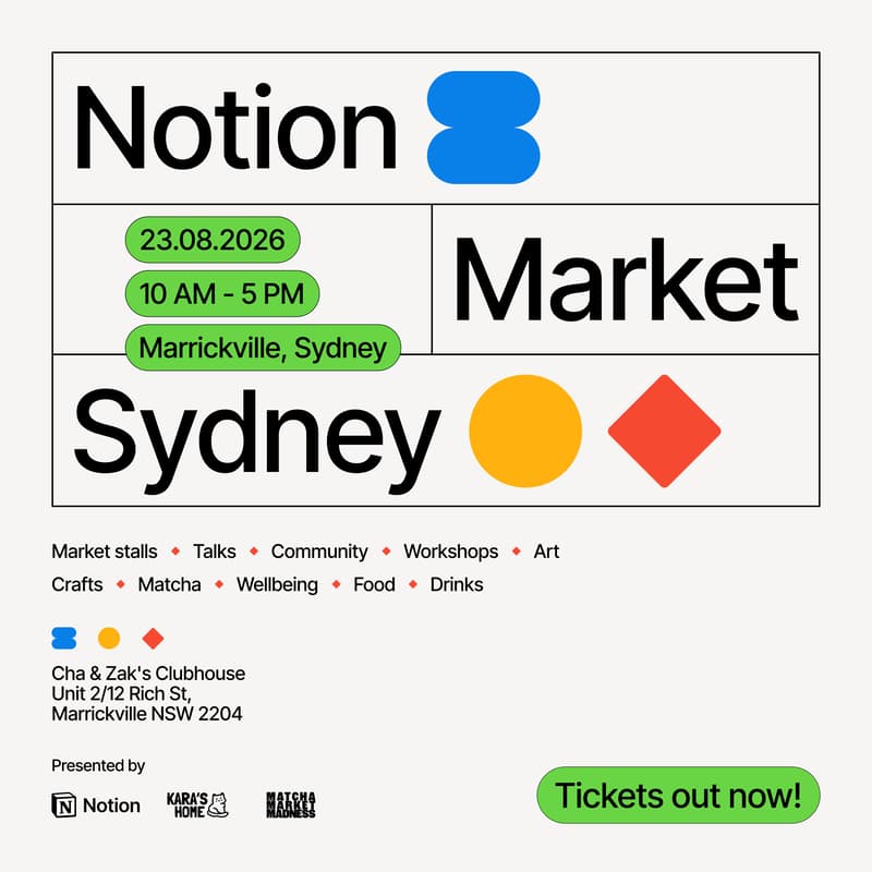 Cover Image for Notion Market Sydney