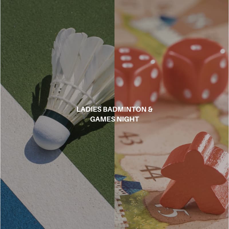 Cover Image for badminton + games night