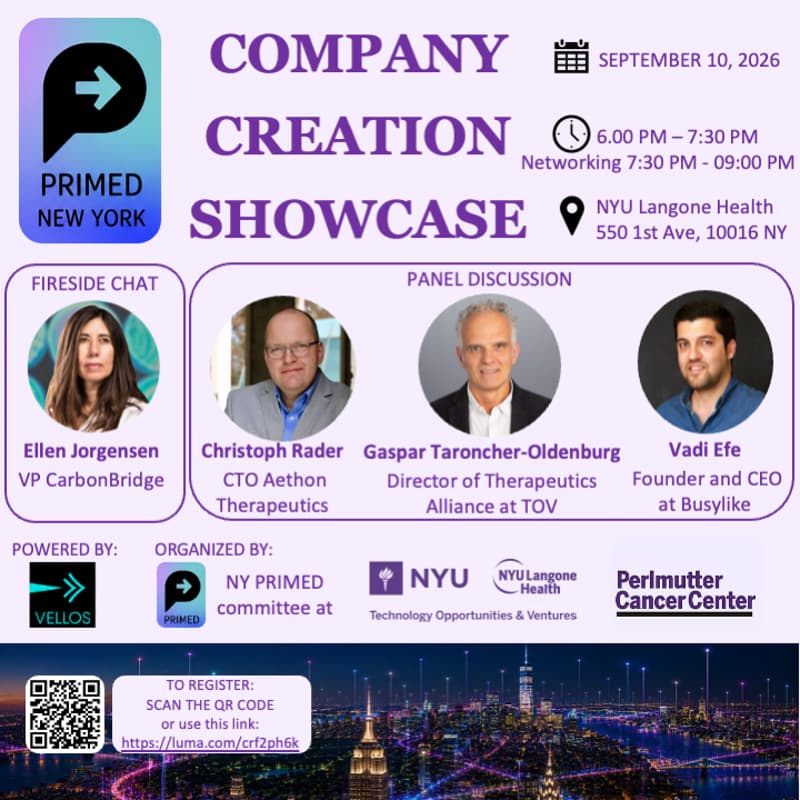 Cover Image for PRIMED NY Company creation showcase event
