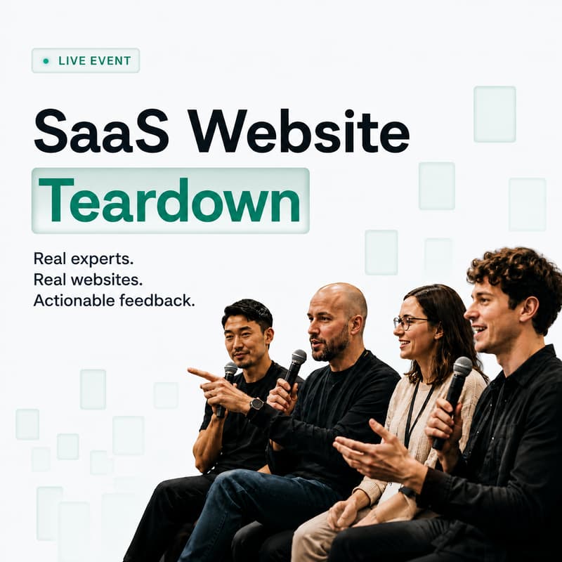Cover Image for SaaS Website TearDown Session