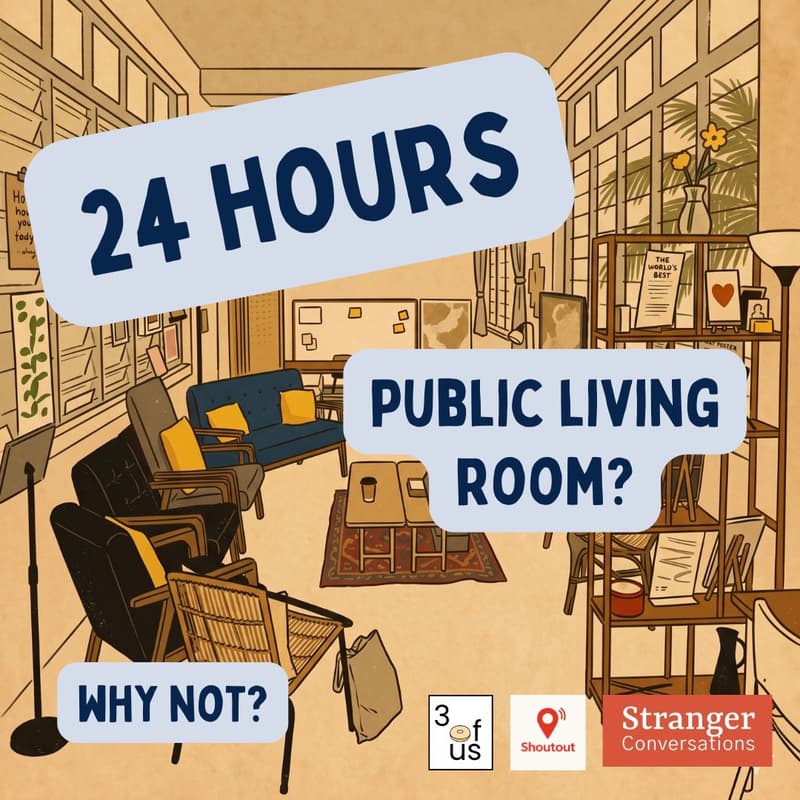 Cover Image for 24 hour public living room (multiple time slots)
