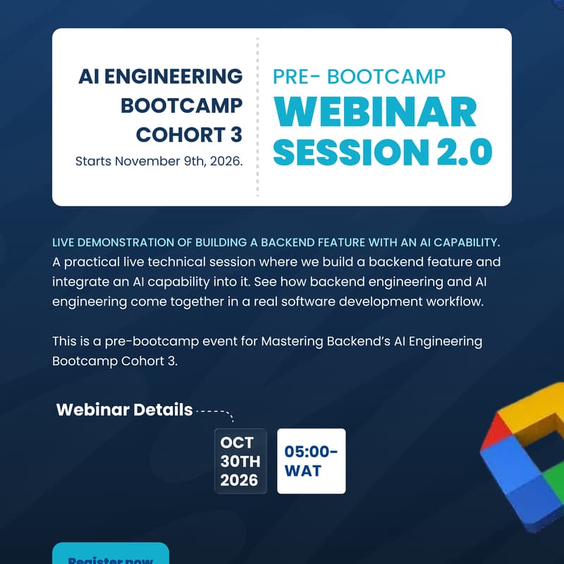 Cover Image for Building an AI-Powered Backend Feature: Live Technical Masterclass