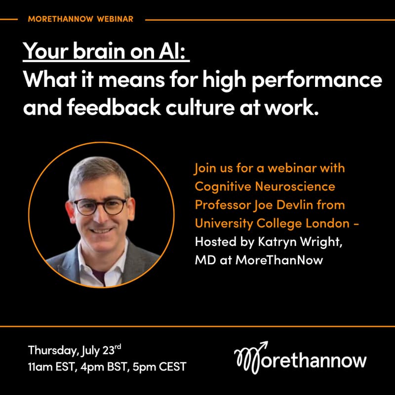 Cover Image for Your brain on AI: What it means for high performance and feedback culture at work