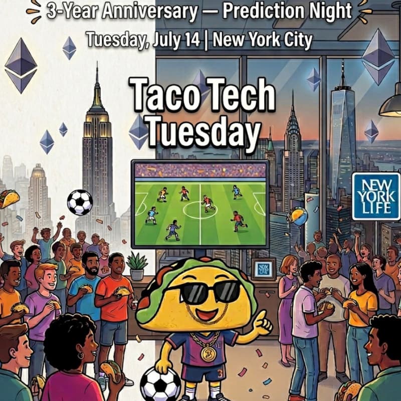Cover Image for 🌮 Taco Tech Tuesday: 3-Year Anniversary WORLD CUP 🏟️⚽️🥳 Prediction Night