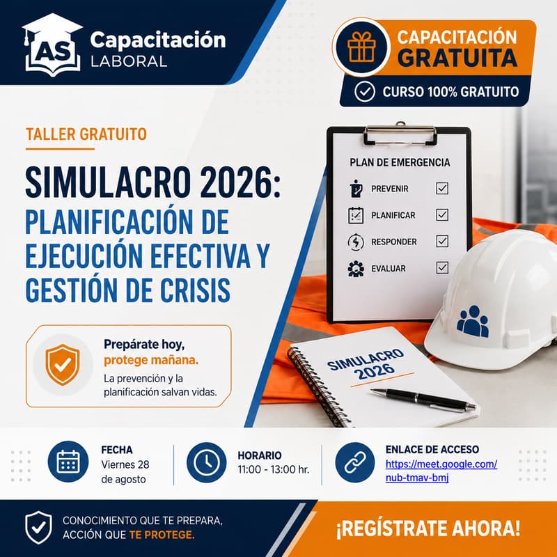 Cover Image for Simulacro 2026: Planificación de Evacuación Efectiva y Gestión de Crisis