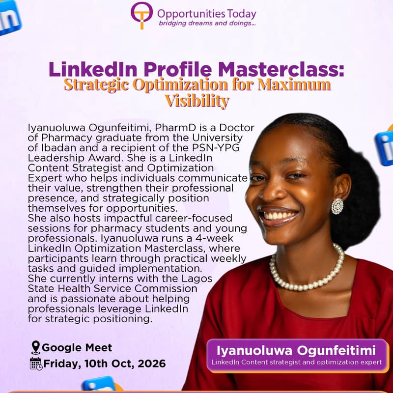 Cover Image for LinkedIn Profile Masterclass: Strategic Optimization for Maximum Visibility