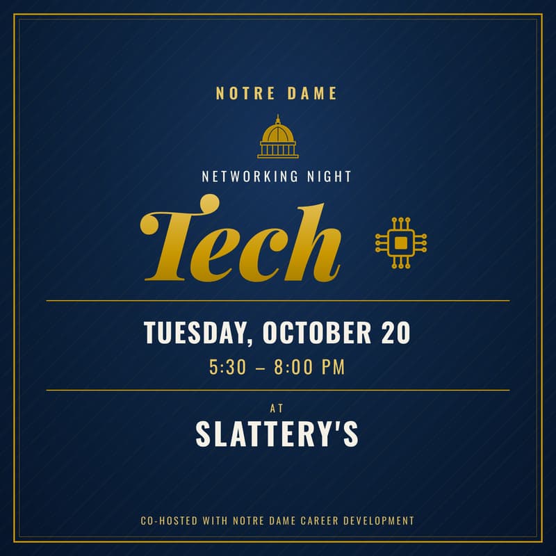 Cover Image for Notre Dame NYC Tech Networking