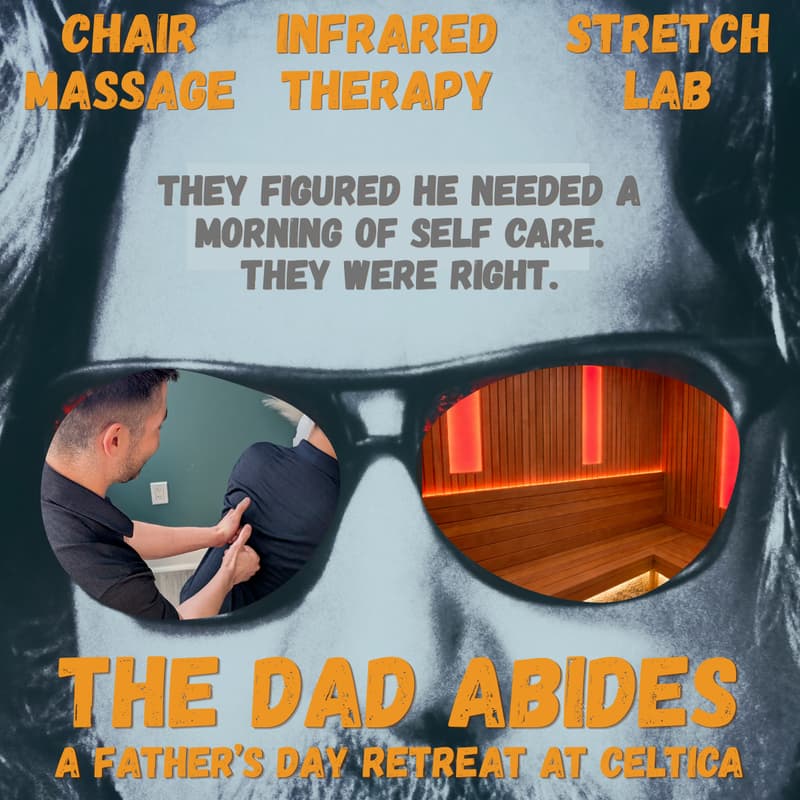 Cover Image for The Dad Abides at the Celtica Wellness Sanctuary